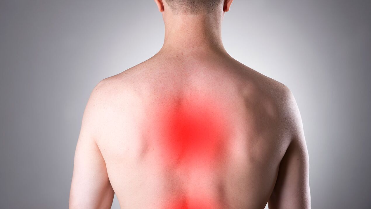 Mal di schiena dovuto all'osteocondrosi